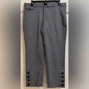 Banana Republic Gray Dress Capris Straight-Leg Tailored
